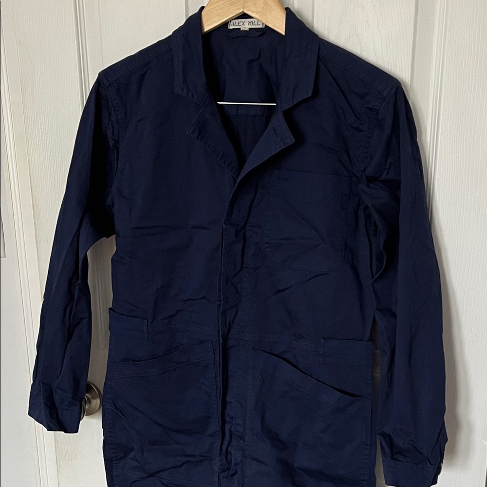 Alex Mill Standard Twill Jumpsuit - Navy, Medium